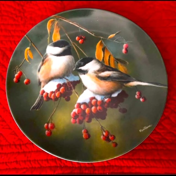 The Chickadee Collector Plate By Kevin Daniel 1986 # 781C - Picture 2 of 4
